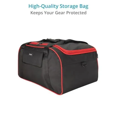 High-Quality Black and Red Storage Bag