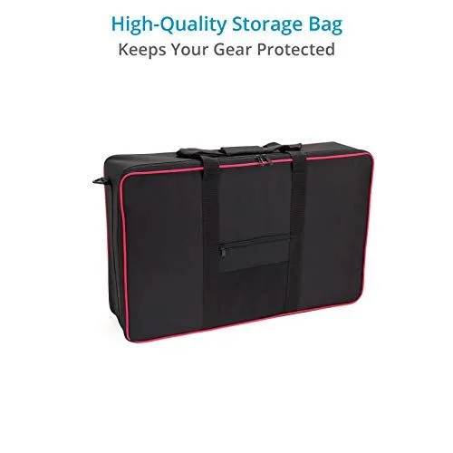 High-Quality Black and Red Storage Bag
