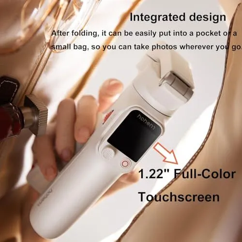Hohem Foldable Gimbal with Integrated Touchscreen