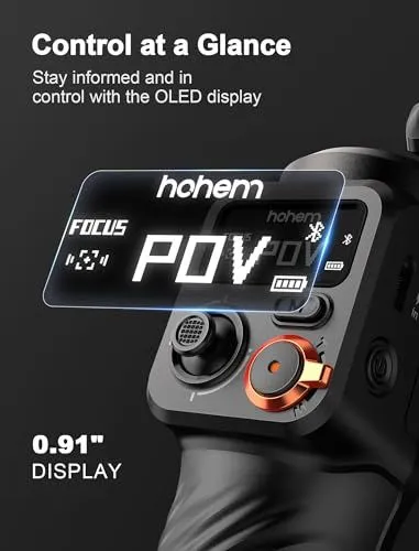 Hohem Gimbal OLED Display Features