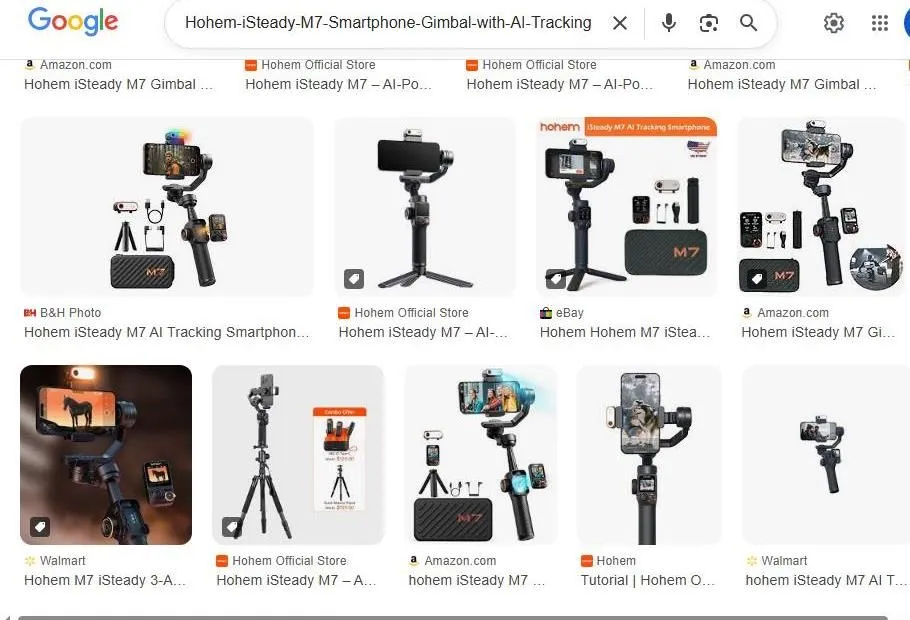 Hohem iSteady M7 Smartphone Gimbal Search Results