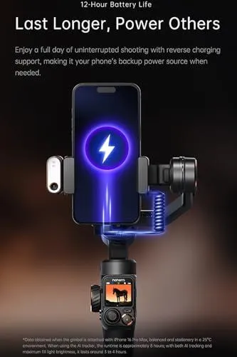 Hohem iSteady V3 Gimbal Battery Life and Reverse Charging