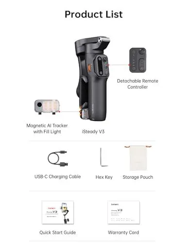 Hohem iSteady V3 Gimbal Product List