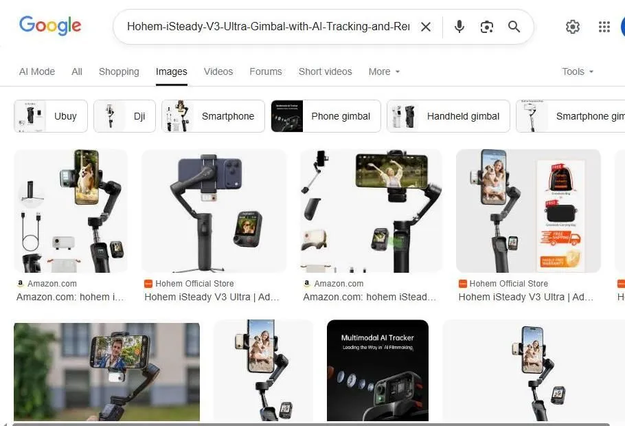 Hohem iSteady V3 Ultra Gimbal Google Search Results