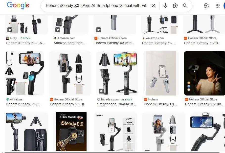 Hohem iSteady X3 Smartphone Gimbal Search Results