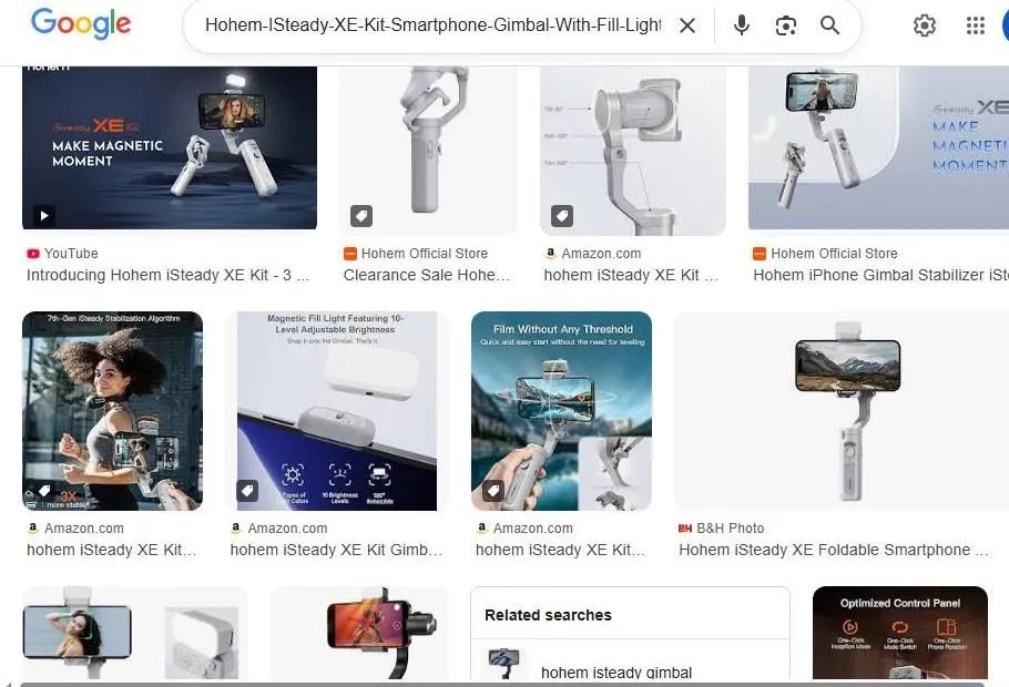 Hohem iSteady XE Kit Search Results