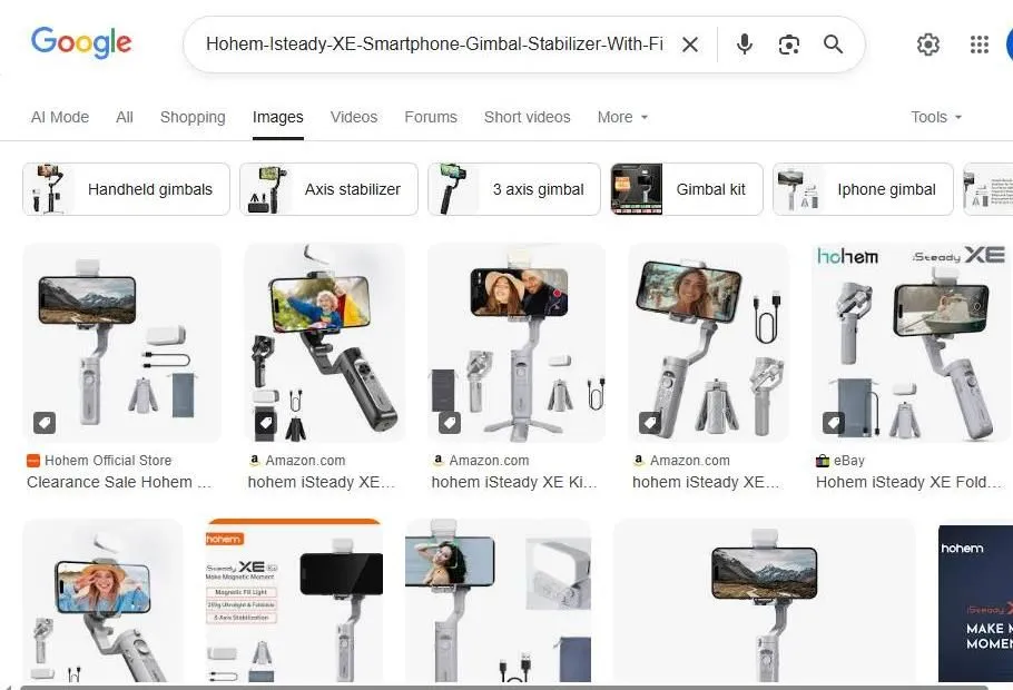 Hohem iSteady XE Smartphone Gimbal Search Results