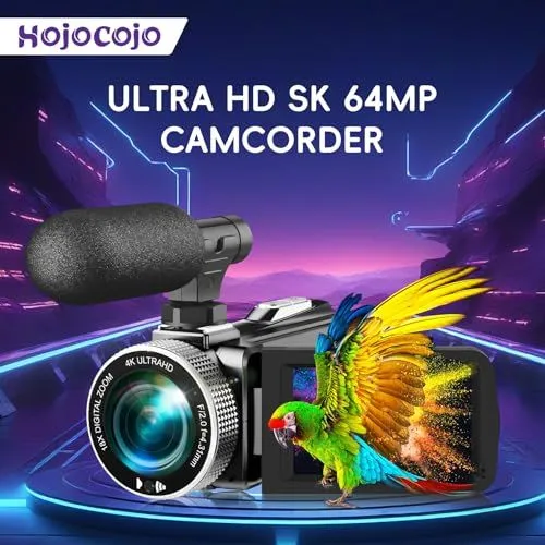 Hojocojo Ultra HD 5K 64MP Camcorder Advertisement