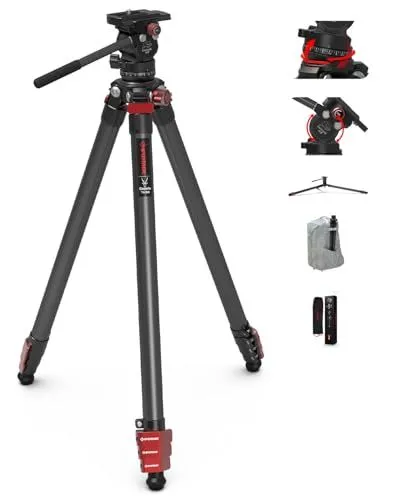 IFOOTAGE Gazelle TA3B Travel Tripod With Komodo K3 Fluid Head