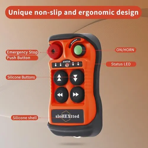 Industrial Remote Control Device Features