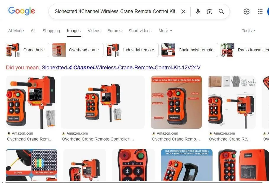 Industrial wireless crane remote control kit