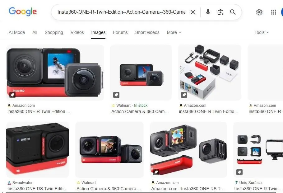 Insta360 Action Camera Google Search Results