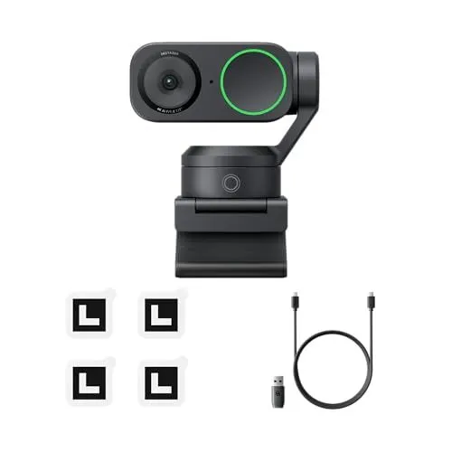 Insta360 Link AI Powered 4K Webcam and Accessories