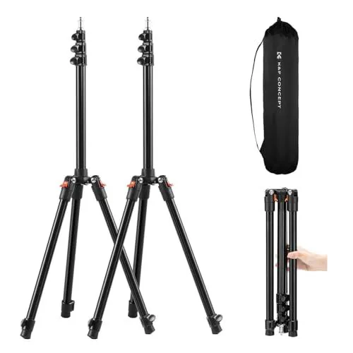 K&F Concept 2-Pack 6.56ft Aluminum Photography Stands