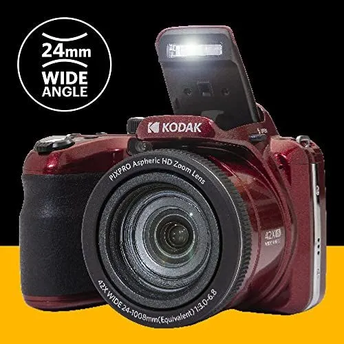Kodak PIXPRO AZ421 Digital Bridge Camera in Red