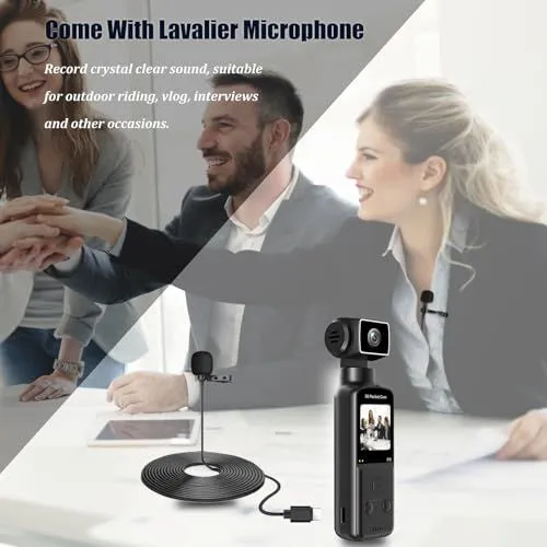 Lavalier Microphone and Gimbal Camera Promotional Image