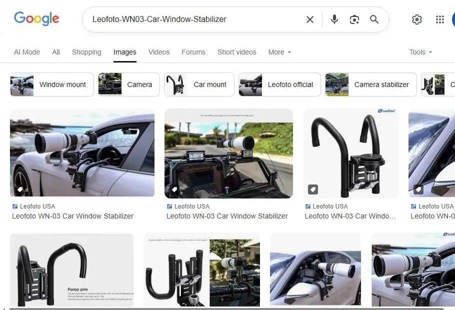 Leofoto WN-03 Car Window Stabilizer Search Results