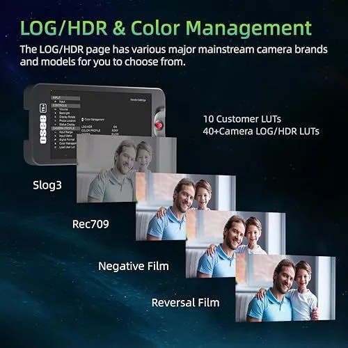 LOG/HDR & Color Management Features of the Osee T5+ Monitor