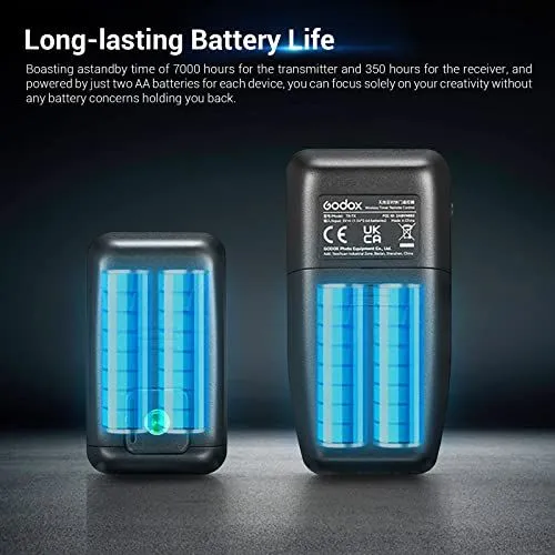 Long-lasting Battery Life for Godox Wireless Remote Control