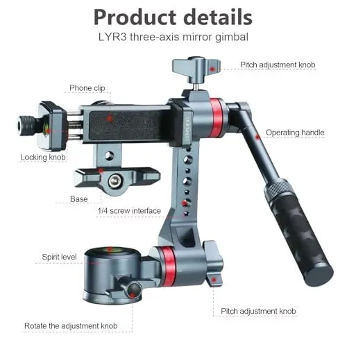 LYR3 Three-Axis Mirror Gimbal Product Details