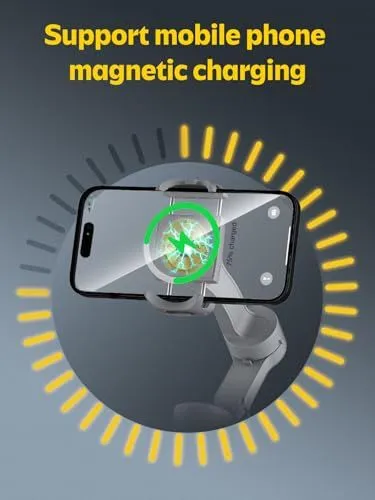 Magnetic charging phone gimbal