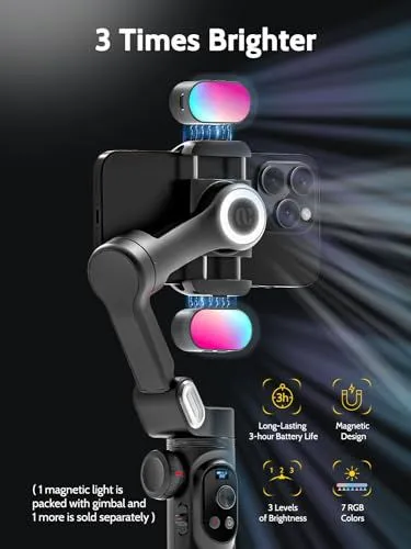 Magnetic RGB Lighting for Smartphone Gimbal