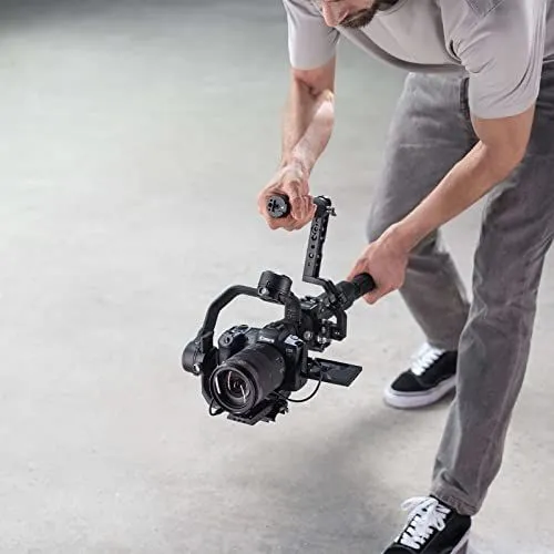 Man Operating Camera Gimbal