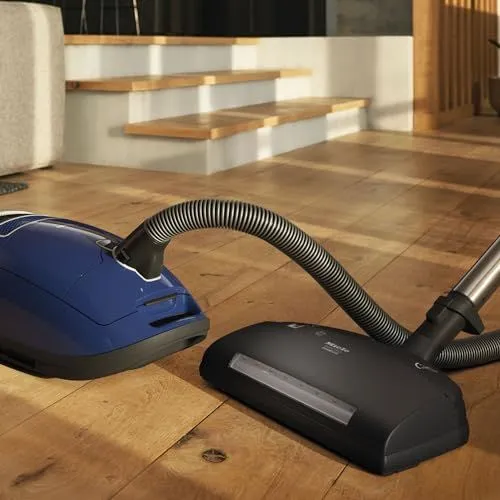 Miele Canister Vacuum on Wood Flooring