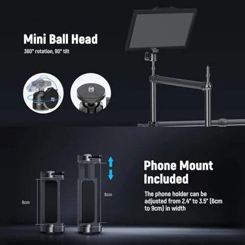 Mini Ball Head and Phone Mount Product Features