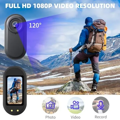 Mini Body Camera with Wide Angle Lens