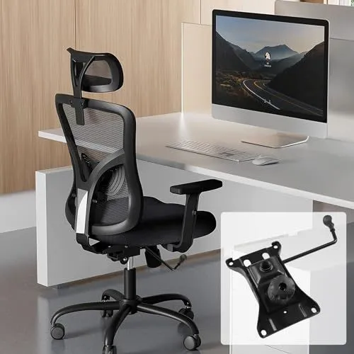 Modern Ergonomic Mesh Office Chair with Adjustable Components