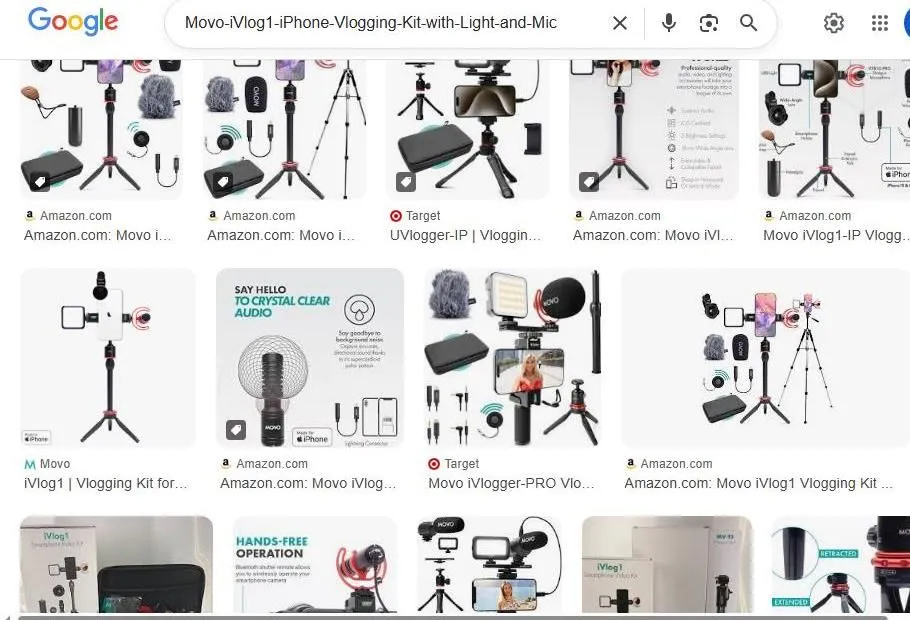Movo iVlog1 iPhone Vlogging Kit Google Search Results