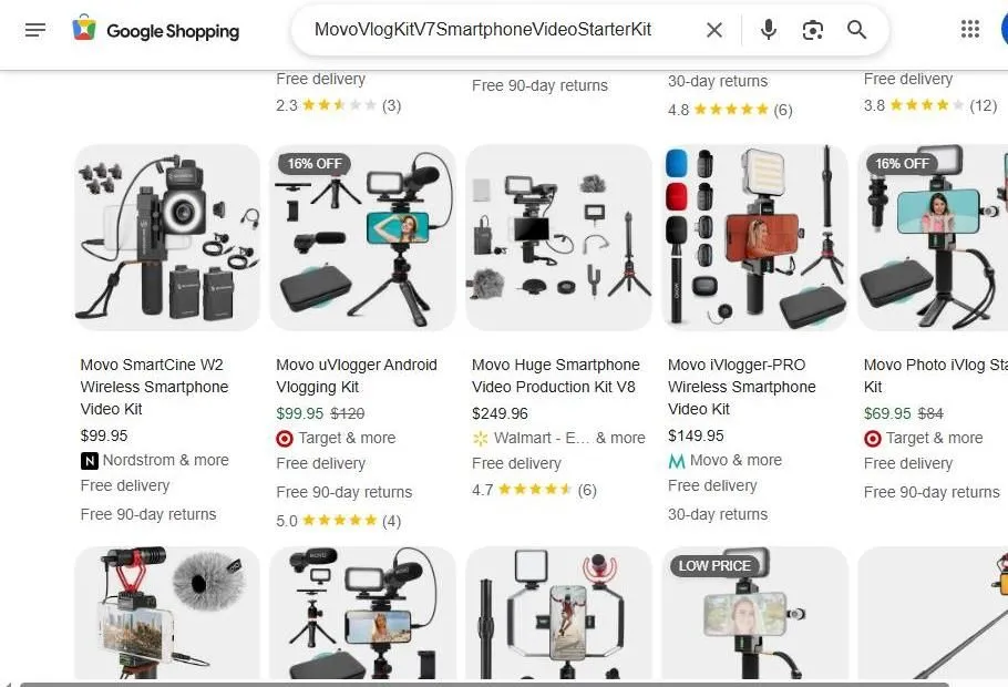 Movo Smartphone Vlogging and Video Production Kits