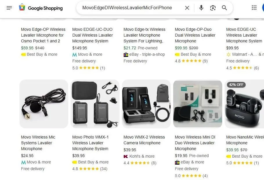 Movo Wireless Microphone Search Results