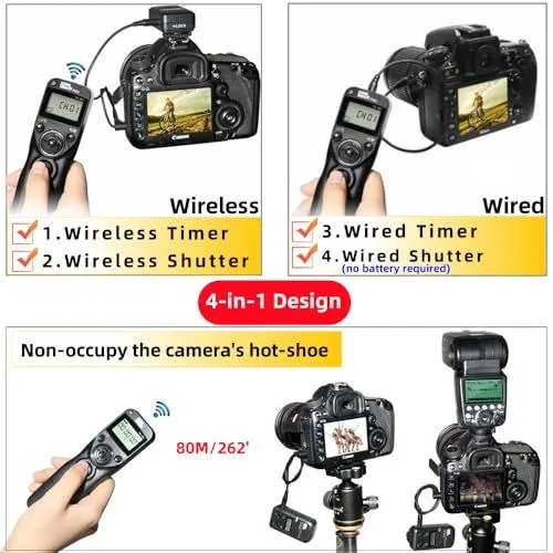 Multifunctional Camera Remote and Intervalometer