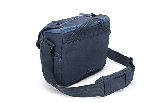 Navy Blue Padded Camera Shoulder Bag