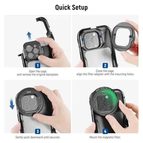 NEETER Phone Cage Filter Setup Guide