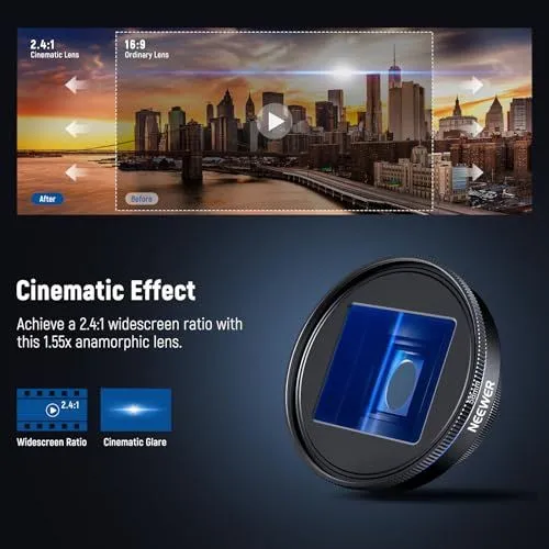Neewer 1.55x Anamorphic Cinematic Lens Advertisement