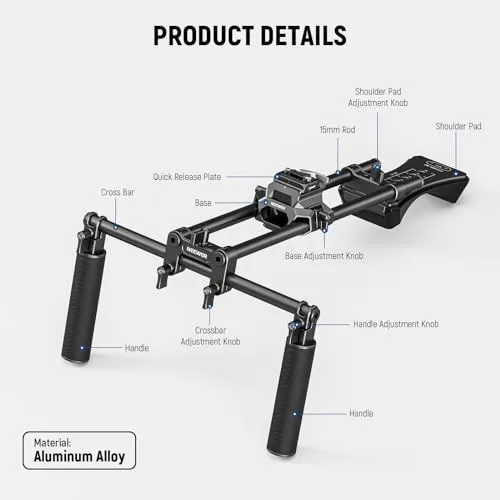 Neewer Aluminum Alloy Camera Shoulder Rig