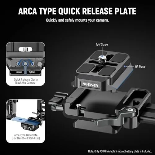 Neewer Arca Type Quick Release Plate Product Infographic