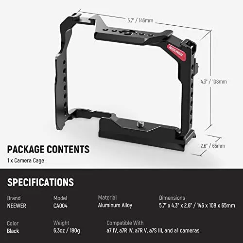 NEEWER CA004 Camera Cage Specifications