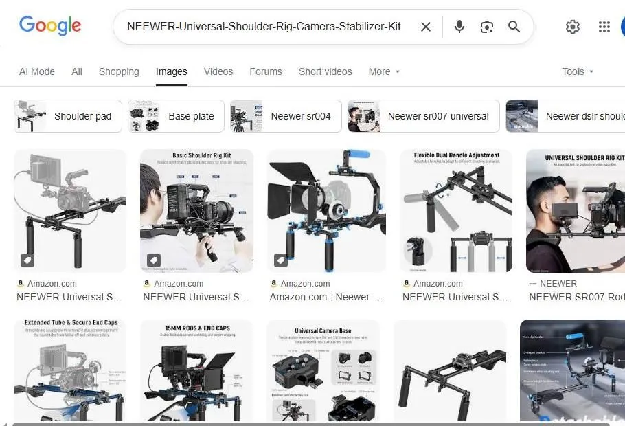 Neewer Universal Shoulder Rig Camera Stabilizer Kit Search Results