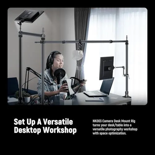 NK003 Camera Desk Mount Rig Setup