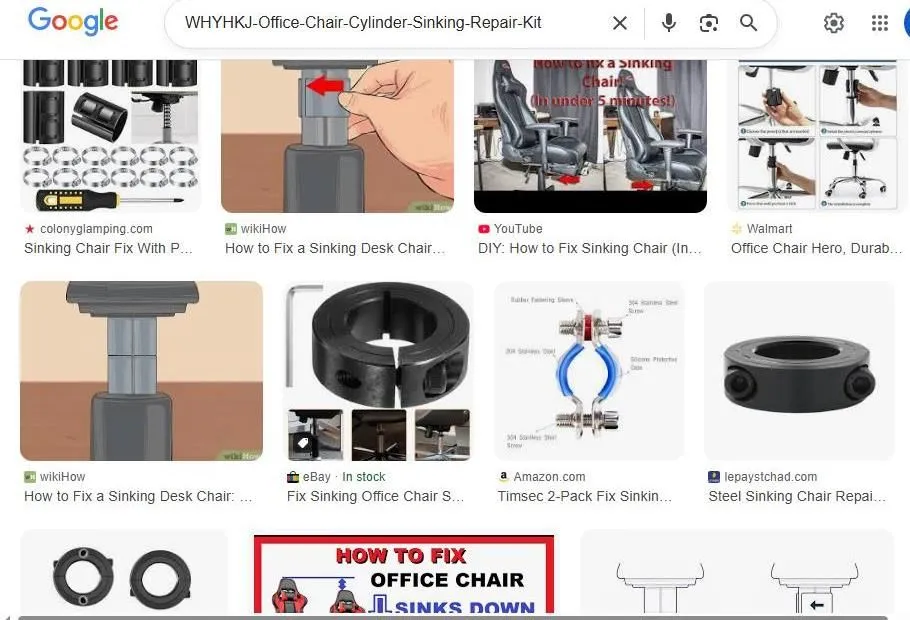 Office Chair Cylinder Repair Search Results