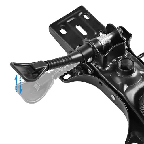 Office chair tilt and lift mechanism control lever