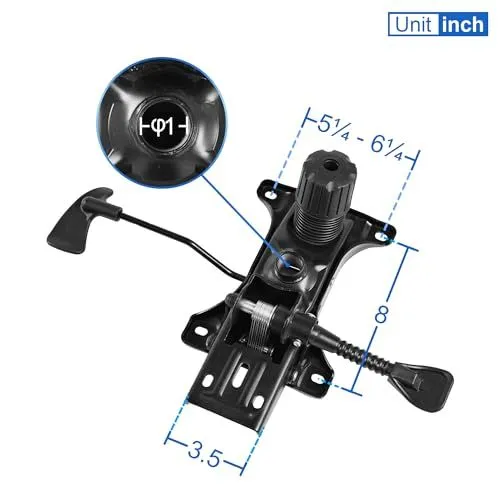 Office Chair Tilt Control Mechanism Dimensions