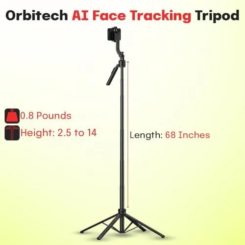 Orbitech AI Face Tracking Tripod Specifications