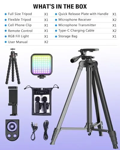 Package Contents For Photography Kit