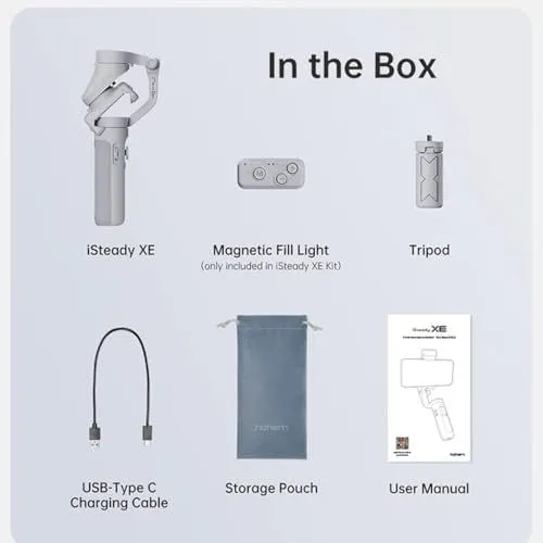 Package Contents for the Hohem iSteady XE Gimbal