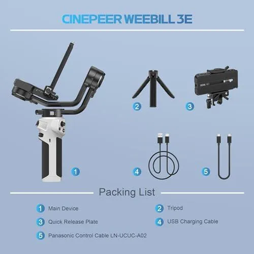 Packing List for Cinepeer Weebill 3E